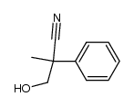 α-hydroxymethyl-α-methylbenzenacetonitrile Structure