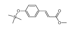 [4-(Trimethylsiloxy)phenyl]propenoic acid methyl ester结构式