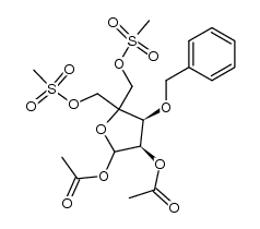 4-C-[[(Methylsulfonyl)oxy]Methyl]-3-O-(phenylmethyl)-1,2-diacetate 5-Methanesulfonate D-erythro- Pentofuranose picture