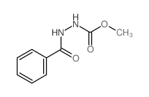 Hydrazinecarboxylicacid, 2-benzoyl-, methyl ester structure