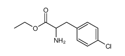 rac-(R*)-2-Amino-3-(4-chlorophenyl)propionic acid ethyl ester结构式