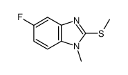 Benzimidazole,5-fluoro-1-methyl-2-(methylthio)-(7CI,8CI) structure