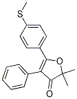 2,2-dimethyl-5-(4-(methylthio)phenyl)-4-phenylfuran-3(2H)-one Structure
