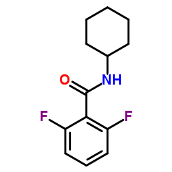 N-Cyclohexyl-2,6-difluorobenzamide结构式