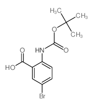 N-Boc-5-溴邻氨基苯甲酸结构式
