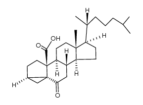 6-oxo-3α,5-cyclo-5α-cholestan-19-oic acid Structure