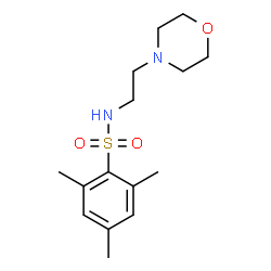 2,4,6-trimethyl-N-(2-morpholin-4-ylethyl)benzenesulfonamide结构式