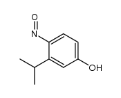 Phenol, 3-(1-methylethyl)-4-nitroso- (9CI) Structure
