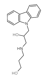 3-(3-咔唑-2-羟基丙氨基)丙烷-1-醇结构式