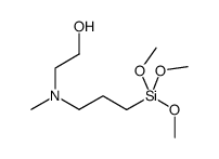 N-(羟乙基)-N-甲基氨基丙基三甲氧基硅烷结构式