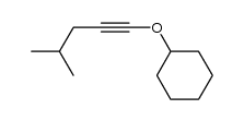 ((4-methylpent-1-yn-1-yl)oxy)cyclohexane结构式