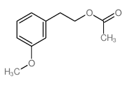 2-(3-methoxyphenyl)ethyl acetate结构式