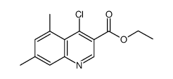 4-氯-5,7-二甲基喹啉-3-羧酸乙酯结构式