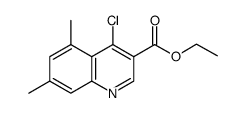 Ethyl 4-chloro-5,7-dimethylquinoline-3-carboxylate structure