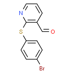 2-[(4-Bromophenyl)sulfanyl]nicotinaldehyde结构式