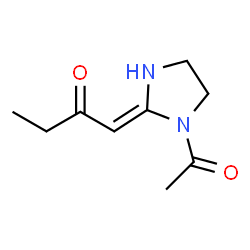 Imidazolidine,1-acetyl-2-(2-oxobutylidene)- (9CI) Structure