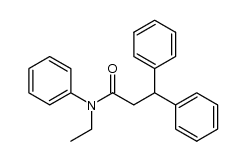 3,3-diphenyl-propionic acid-(N-ethyl-anilide) Structure
