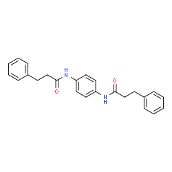 N,N'-1,4-Phenylenebis(3-phenylpropanamide)结构式