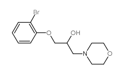1-(2-bromophenoxy)-3-morpholin-4-ylpropan-2-ol Structure