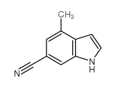 4-Methyl-1H-indole-6-carbonitrile Structure