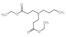 b-Alanine,N-butyl-N-(3-ethoxy-3-oxopropyl)-, ethyl ester结构式
