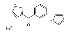 cyclopenta-1,3-diene,cyclopenta-1,3-dien-1-yl(phenyl)methanone,iron(2+) Structure