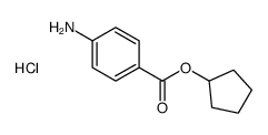 CYCLOPENTYL 4-AMINOBENZOATE HYDROCHLORIDE结构式