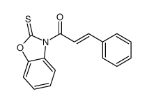 3-phenyl-1-(2-sulfanylidene-1,3-benzoxazol-3-yl)prop-2-en-1-one结构式