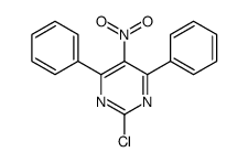 2-chloro-5-nitro-4,6-diphenylpyrimidine Structure