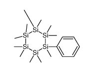 1,1,2,2,3,3,4,4,5,5,6-undecamethyl-6-phenylhexasilinane Structure