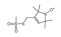 3-deuterio-4-[dideuterio(methylsulfonylsulfanyl)methyl]-1-λ1-oxidanyl-2,2,5,5-tetrakis(trideuteriomethyl)pyrrole Structure