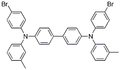 N,N'-双(4-溴苯基-N,N'-二(间甲苯基)联苯-4,4'-二胺结构式