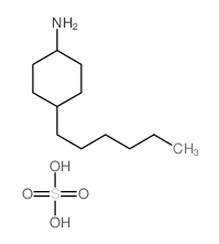 Cyclohexanamine, 4-hexyl-, sulfate (2:1) Structure