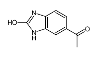 5-乙酰基-1,3-二氢-(9ci)-2H-苯并咪唑-2-酮结构式