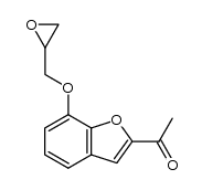 2-acetyl-7-glycidyloxybenzo[b]furan Structure