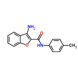 3-Amino-N-(4-methylphenyl)-1-benzofuran-2-carboxamide structure