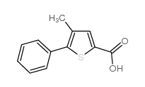 4-甲基-5-苯基噻吩-2-羧酸结构式