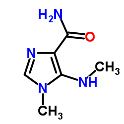 1-Methyl-5-(methylamino)-1H-imidazole-4-carboxamide结构式