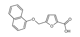 5-((naphthalen-1-yloxy)methyl)furan-2-carboxylic acid结构式
