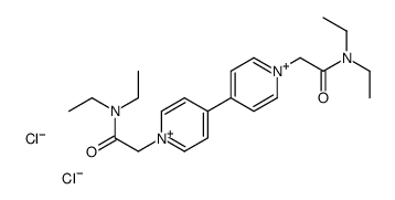 2-[4-[1-[2-(diethylamino)-2-oxoethyl]pyridin-1-ium-4-yl]pyridin-1-ium-1-yl]-N,N-diethylacetamide,dichloride结构式