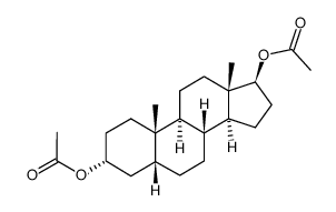 3α,17β-diacetoxy-5β-androstane Structure