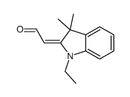 2-(1-ethyl-3,3-dimethylindol-2-ylidene)acetaldehyde结构式