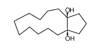 (3aR,13aS)-dodecahydro-1H-cyclopenta[12]annulene-3a,13a-diol结构式
