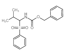 benzyl N-[1-(benzenesulfonyl)-2-methylpropyl]carbamate结构式