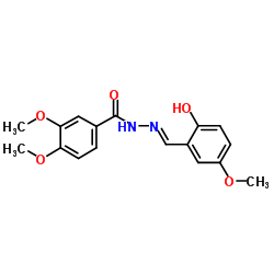 N'-[(E)-(2-Hydroxy-5-methoxyphenyl)methylene]-3,4-dimethoxybenzohydrazide structure