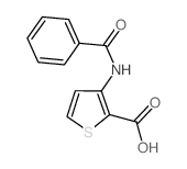 3-(Benzoylamino)-2-thiophenecarboxylic acid Structure