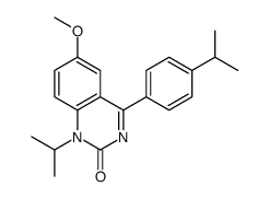 1-Isopropyl-4-(4-isopropylphenyl)-6-methoxy-2(1H)-quinazolinone Structure