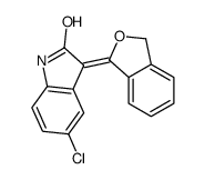 3-(3H-2-benzofuran-1-ylidene)-5-chloro-1H-indol-2-one Structure