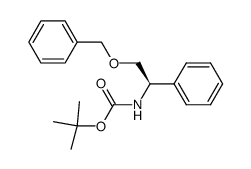 tert-butyl (R)-(2-(benzyloxy)-1-phenylethyl)carbamate结构式