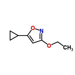 Isoxazole, 5-cyclopropyl-3-ethoxy- (9CI) structure